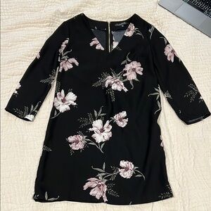 Floral Black Dress